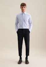 Slim Performance-Hemd Streifen in Hellblau |  Seidensticker Onlineshop