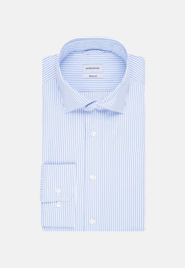 Chemise performance Slim Twill (sergé) Col Kent in Bleu Clair |  Seidensticker Onlineshop