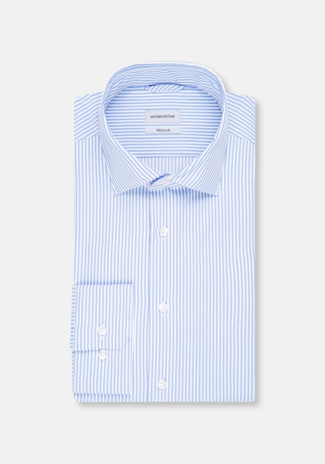 Slim Chemise Performance rayures dans Bleu Clair | Boutique en ligne Seidensticker