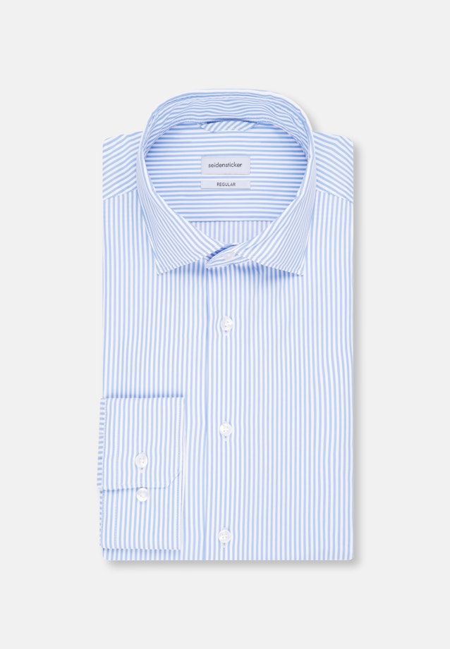 Slim Performance-Hemd Streifen in Hellblau |  Seidensticker Onlineshop
