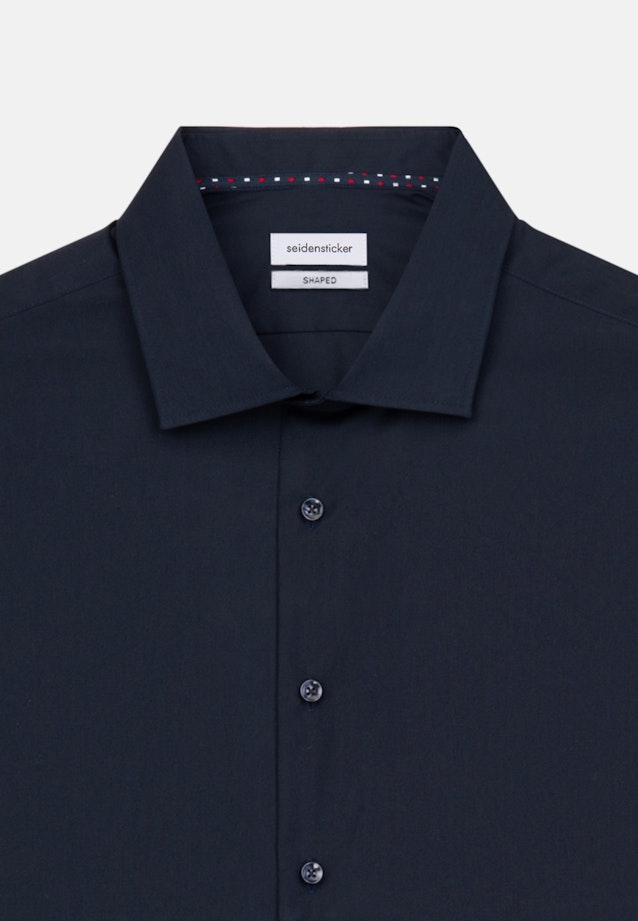 Shaped Business shirt Uni in Dark Blue |  Seidensticker Onlineshop