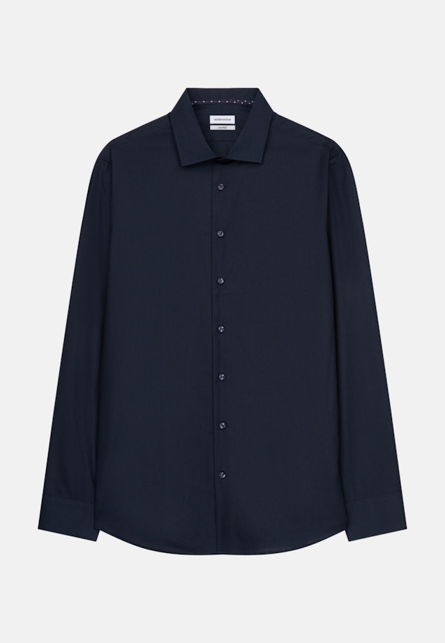 Shaped Business shirt Uni in Dark Blue |  Seidensticker Onlineshop