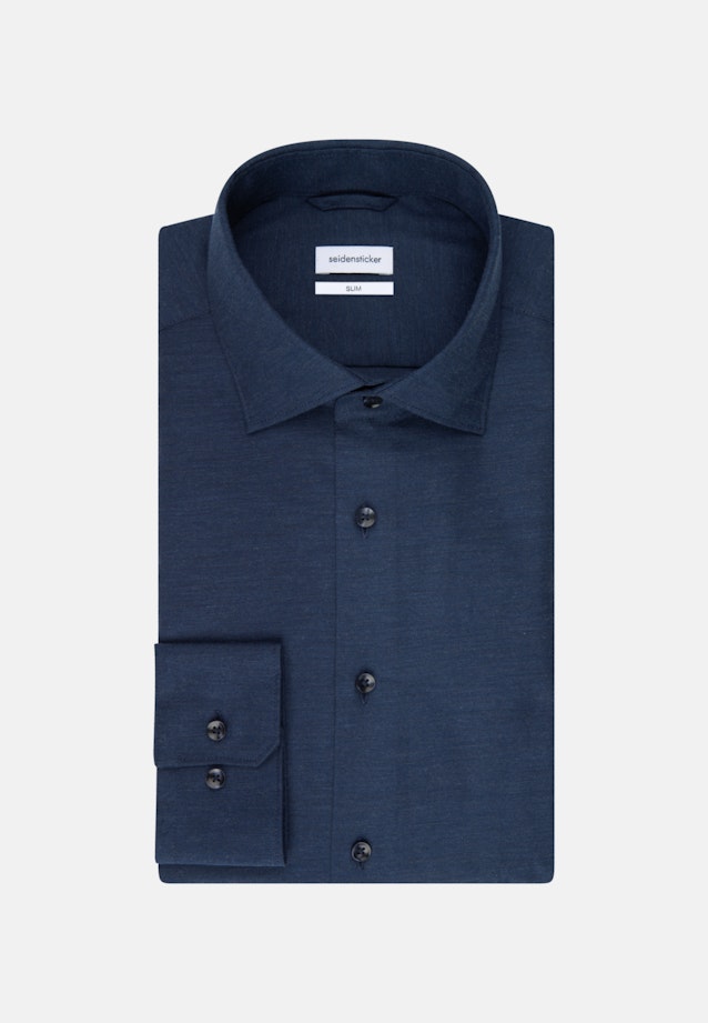 Slim Business Hemd Uni in Dunkelblau |  Seidensticker Onlineshop