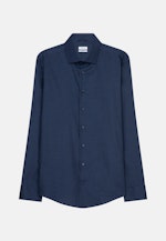 Slim Business Shirt Plain in Dark Blue |  Seidensticker Onlineshop
