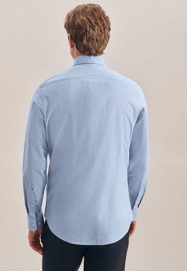Easy-iron Twill Business Shirt in Slim with Kent-Collar in Light Blue |  Seidensticker Onlineshop
