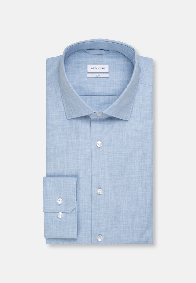 Slim Business Shirt Plain in Light Blue |  Seidensticker Onlineshop