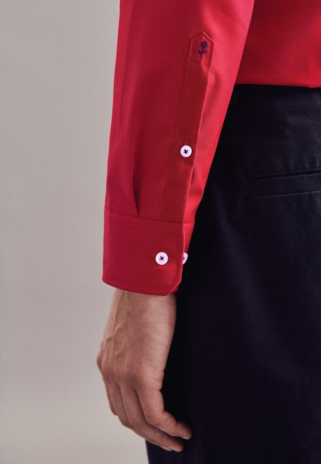 Shaped Business Hemd Uni in Rot |  Seidensticker Onlineshop