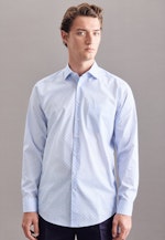 Regular Chemise Business Imprimé in Bleu Clair |  Seidensticker Onlineshop