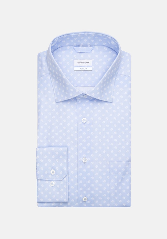 Poplin Business Shirt in Regular with Kent-Collar and extra long sleeve in Light Blue |  Seidensticker Onlineshop