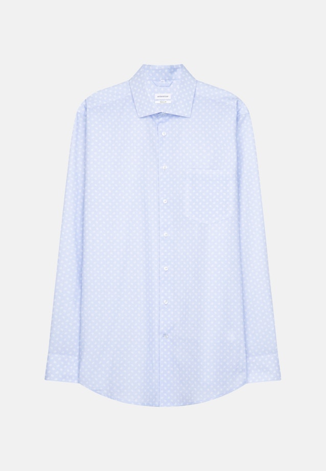 Regular Chemise Business Imprimé in Bleu Clair |  Seidensticker Onlineshop