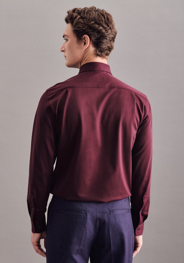 Jersey Jerseyhemd in Regular mit Kentkragen in Rot | Seidensticker Onlineshop