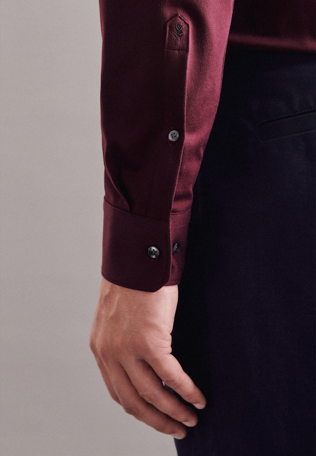 Regular Jerseyhemd Uni in Rot |  Seidensticker Onlineshop