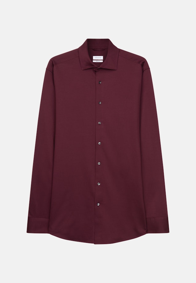 Regular Jerseyhemd Uni in Rot |  Seidensticker Onlineshop