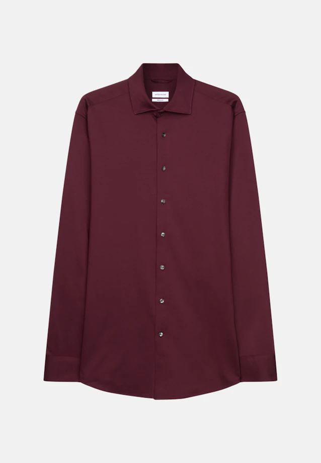 Regular Jerseyhemd Uni in Rot |  Seidensticker Onlineshop