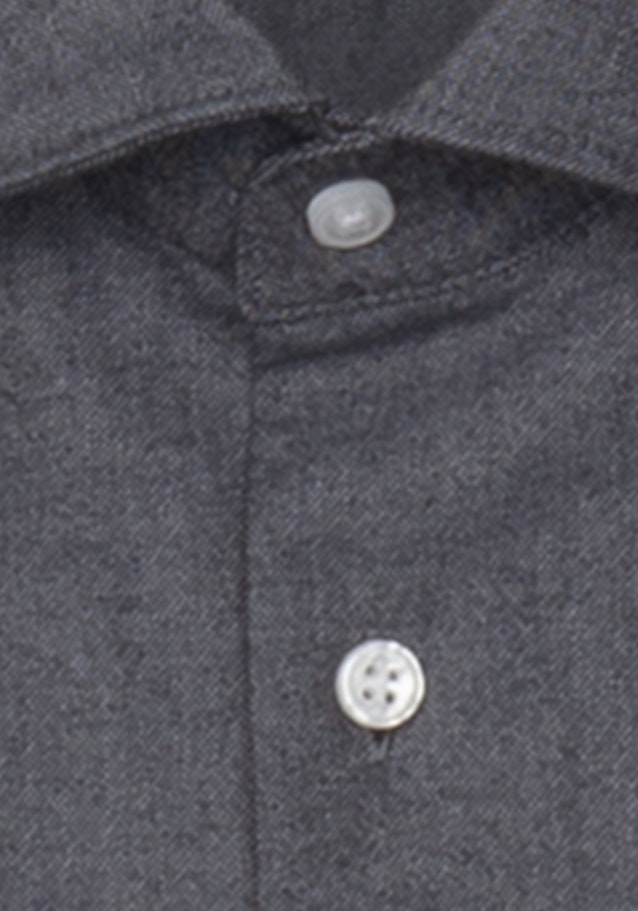 Oxford shirt in Regular with Kent-Collar in Grey |  Seidensticker Onlineshop