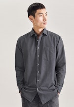 Regular Chemise oxford uni in Gris |  Seidensticker Onlineshop