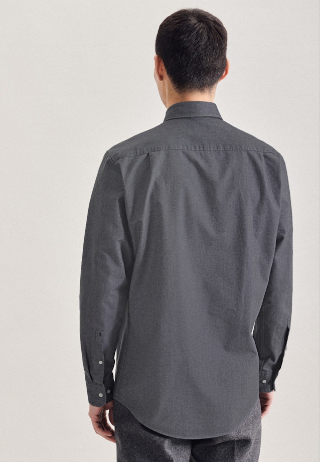 Regular Chemise oxford uni in Gris |  Seidensticker Onlineshop