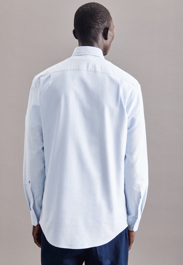 Regular Oxford shirt Plain in Light Blue |  Seidensticker Onlineshop
