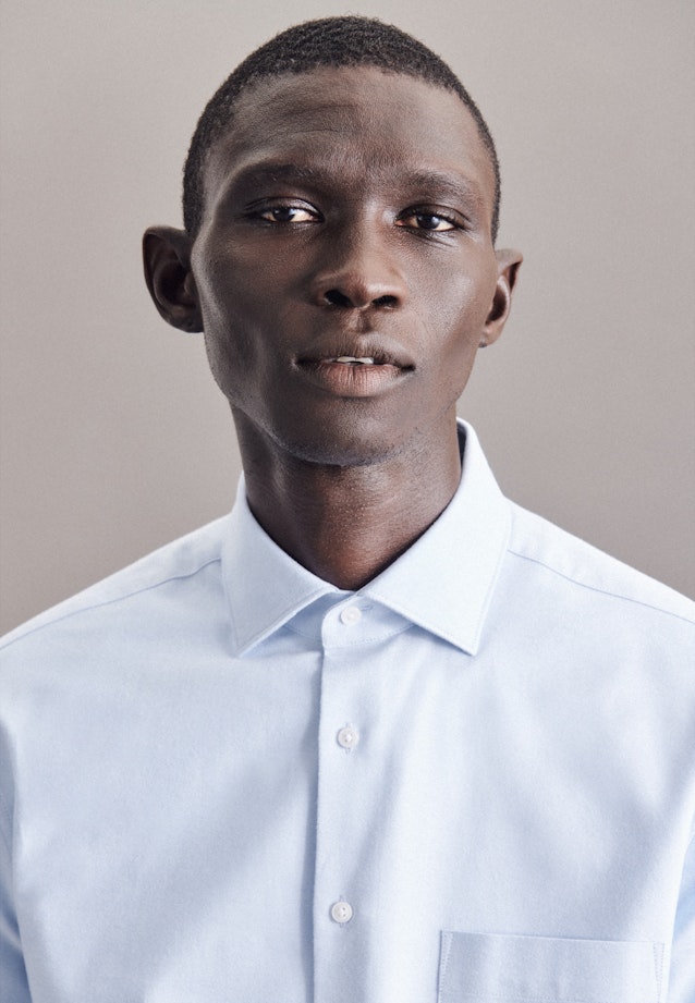 Regular Oxford shirt Plain in Light Blue |  Seidensticker Onlineshop