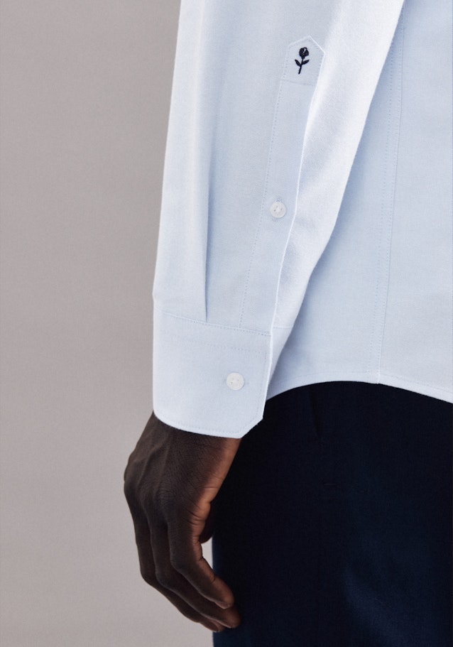 Oxford shirt in Regular with Kent-Collar in Light Blue |  Seidensticker Onlineshop