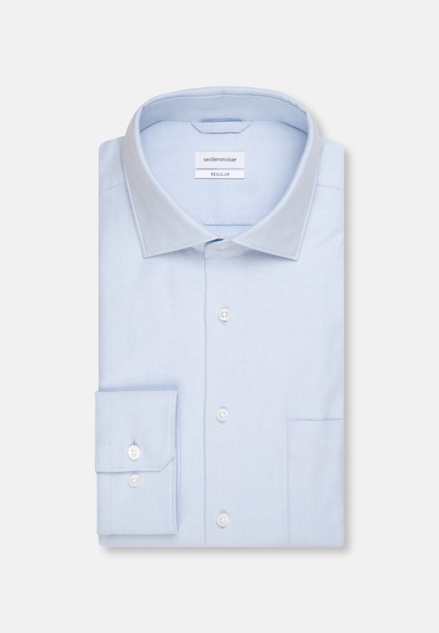 Regular Oxford shirt Plain in Light Blue |  Seidensticker Onlineshop