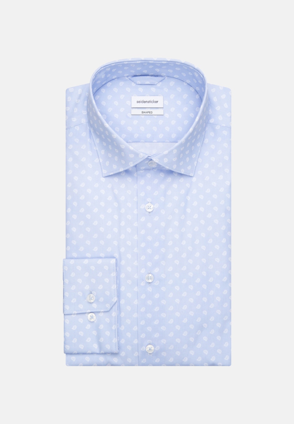 Popeline Business Hemd in Shaped mit Kentkragen und extra langem Arm in Hellblau | Seidensticker Onlineshop