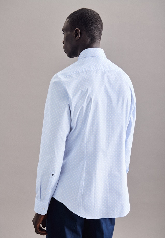 Slim Chemise Business Imprimé in Bleu Clair |  Seidensticker Onlineshop