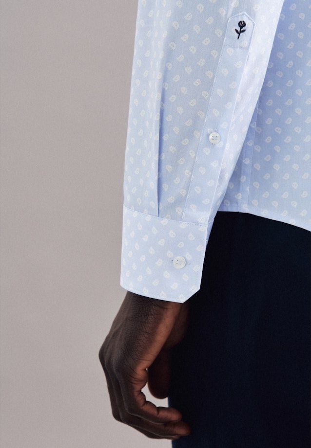 Slim Chemise Business Imprimé in Bleu Clair |  Seidensticker Onlineshop
