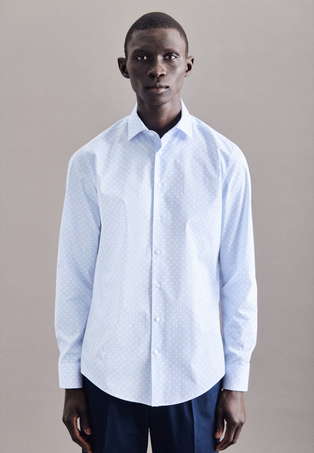 Slim Chemise Business Imprimé in Bleu Clair |  Seidensticker Onlineshop