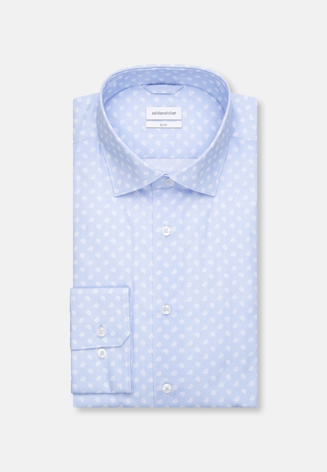 Slim Chemise Business Imprimé in Bleu Clair |  Seidensticker Onlineshop