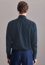 Regular Business Hemd Print in Dunkelblau |  Seidensticker Onlineshop