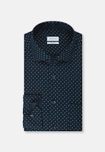 Regular Business Hemd Print in Dunkelblau |  Seidensticker Onlineshop
