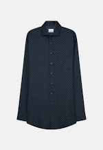 Regular Business Hemd Print in Dunkelblau |  Seidensticker Onlineshop