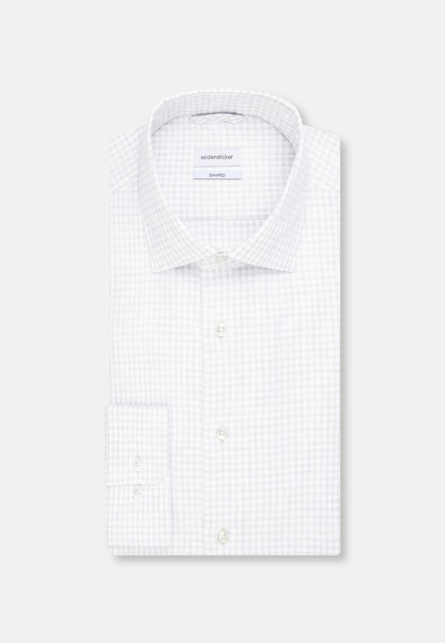 Shaped Chemise Business carreaux in Gris |  Seidensticker Onlineshop