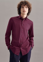 Shaped Chemise en jersey uni in Rouge |  Seidensticker Onlineshop