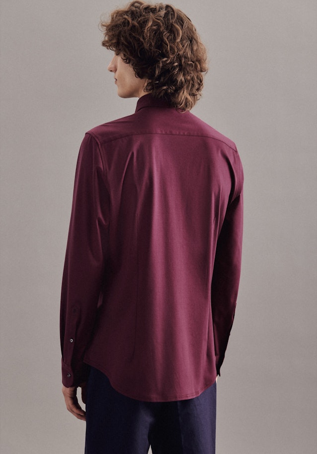 Jersey Jerseyhemd in Shaped mit Kentkragen in Rot | Seidensticker Onlineshop