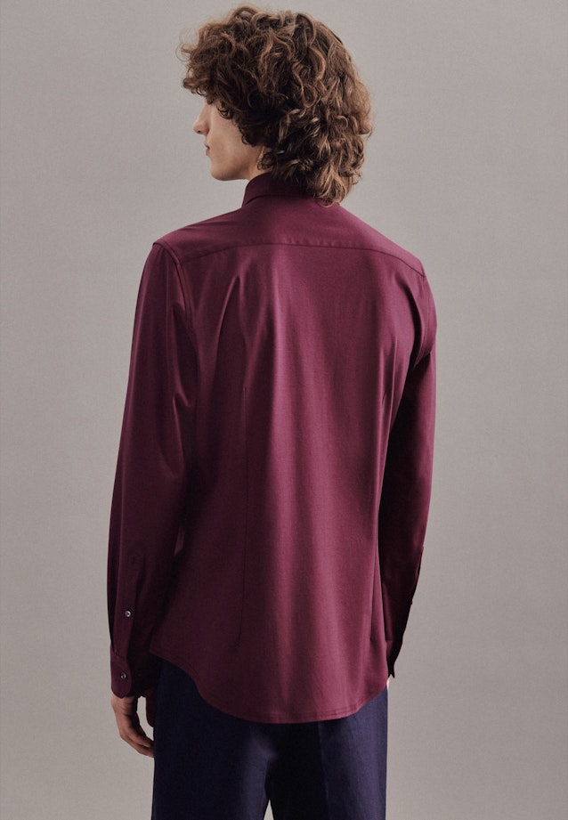 Jersey Jerseyhemd in Shaped mit Kentkragen in Rot |  Seidensticker Onlineshop