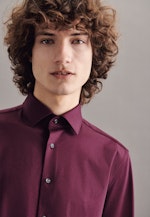 Shaped Chemise en jersey uni in Rouge |  Seidensticker Onlineshop