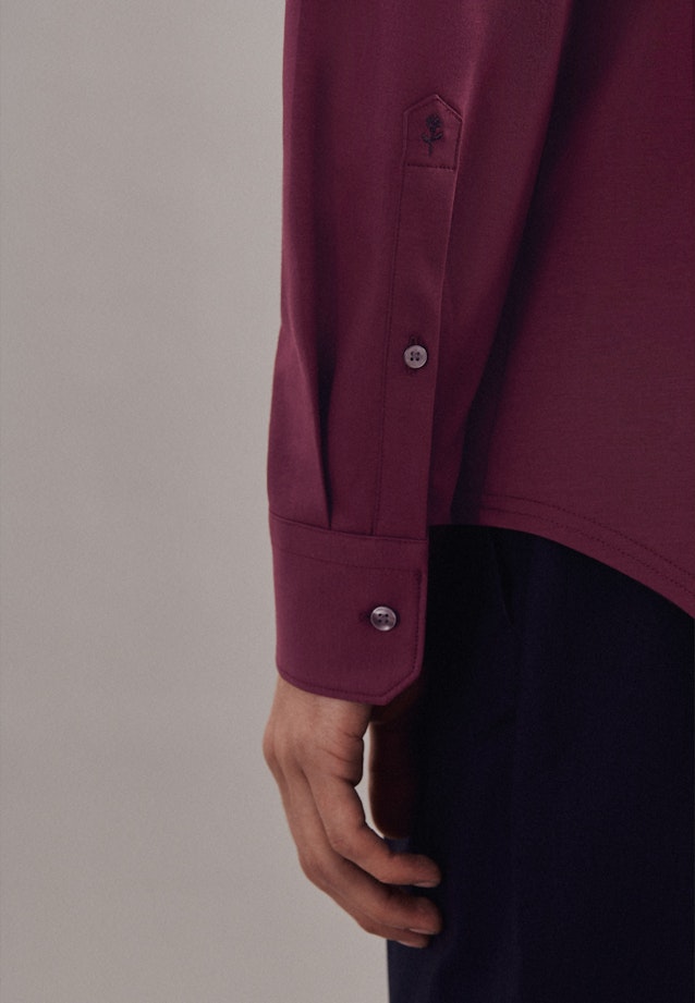 Shaped Chemise en jersey uni in Rouge |  Seidensticker Onlineshop