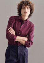 Shaped Chemise en jersey uni in Rouge |  Seidensticker Onlineshop