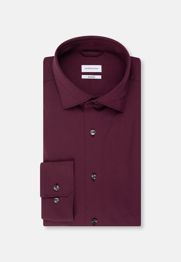 Shaped Chemise en jersey uni in Rouge |  Seidensticker Onlineshop