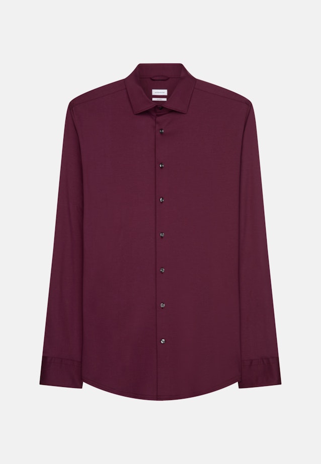 Shaped Chemise en jersey uni in Rouge |  Seidensticker Onlineshop