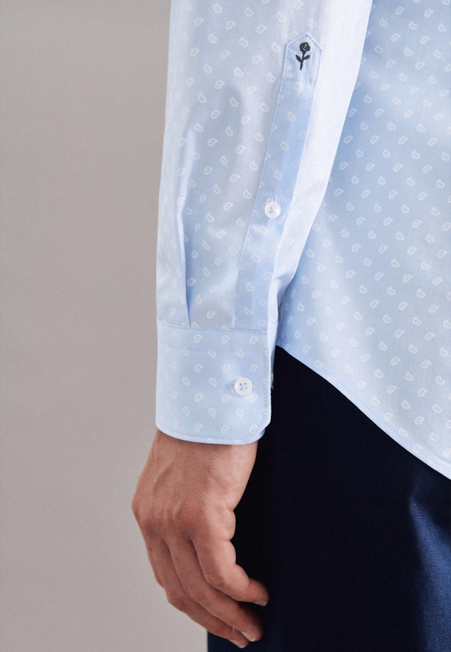 X-Slim Chemise Business Imprimé in Bleu Clair |  Seidensticker Onlineshop