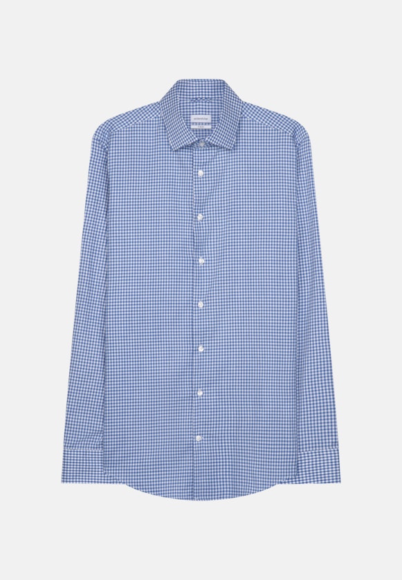 X-Slim Business Hemd Karo in Hellblau |  Seidensticker Onlineshop