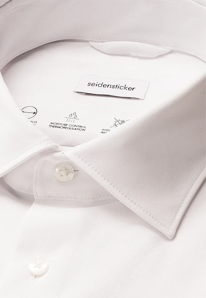 X-Slim Performance shirt Uni in White | Seidensticker online shop