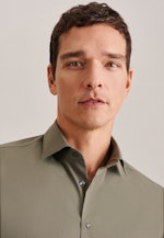 Chemise performance X-Slim Twill (sergé) Col Kent in Grün |  Seidensticker Onlineshop