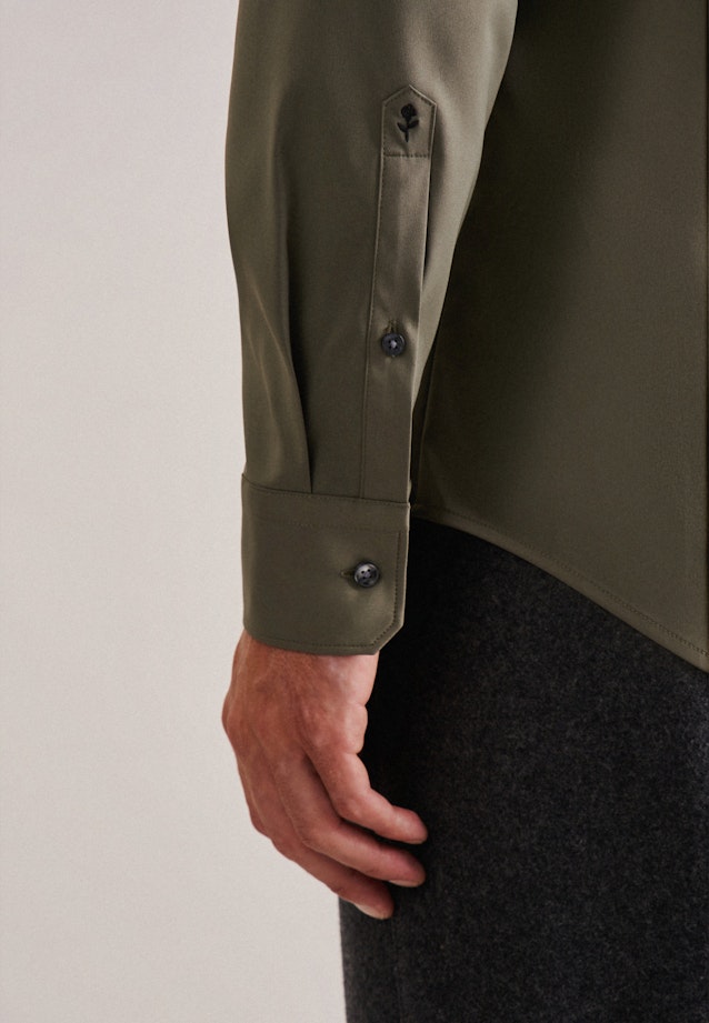 X-Slim Performance-Hemd Uni in Grün |  Seidensticker Onlineshop