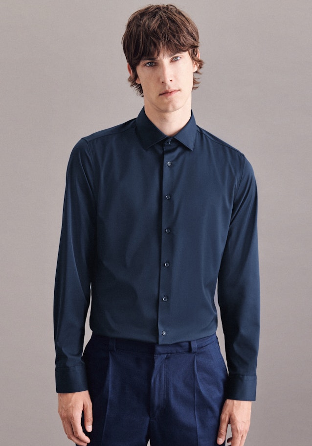Performance shirt in X-Slim with Kent-Collar in Dark Blue | Seidensticker Onlineshop