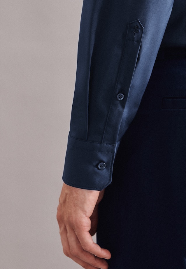 X-Slim Performance shirt Uni in Dark Blue |  Seidensticker Onlineshop