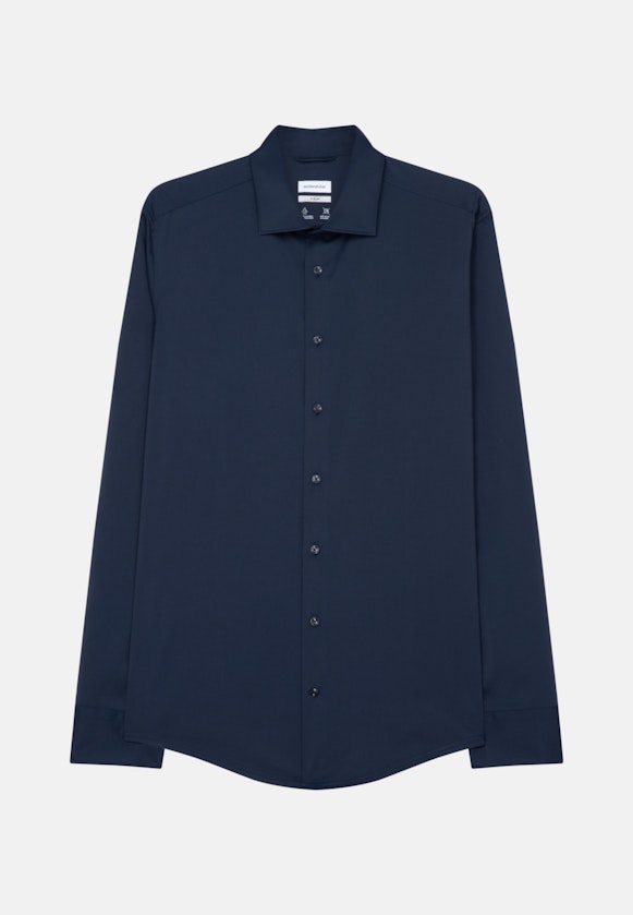 X-Slim Performance shirt Uni in Dark Blue |  Seidensticker Onlineshop